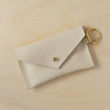 Load image into Gallery viewer, Leather keyring card holder - various colours