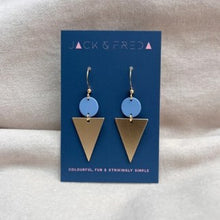 Load image into Gallery viewer, Lola triangle earrings (gold) - various colours
