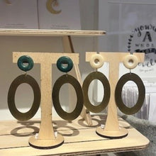 Load image into Gallery viewer, Magda oval stud earrings - various colours