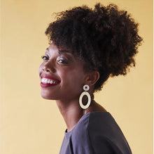 Load image into Gallery viewer, Magda oval stud earrings - various colours