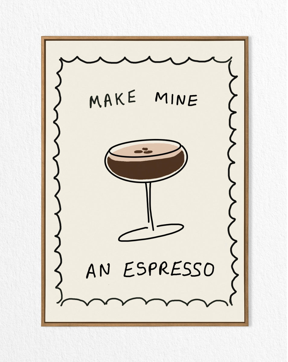 View of Make mine an espresso (unframed) – Raindrops on Roses - St Albans