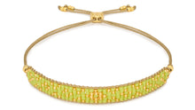 Load image into Gallery viewer, Maya gold & lime beaded friendship bracelet