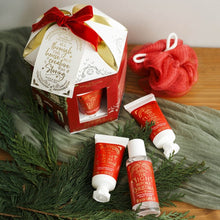 Load image into Gallery viewer, Mini pamper set - red snow house