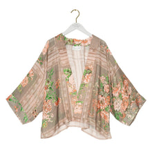 Load image into Gallery viewer, Neon rose kimono - beige