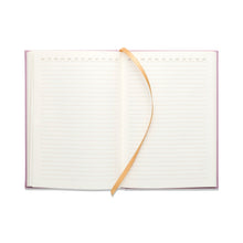 Load image into Gallery viewer, Hard cover suede cloth journal - 'notes' - lilac
