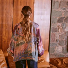 Load image into Gallery viewer, Crane kimono - plum