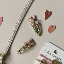 Load image into Gallery viewer, Patchwork butterfly clips