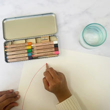 Load image into Gallery viewer, Jumbo watercolour pencils tin