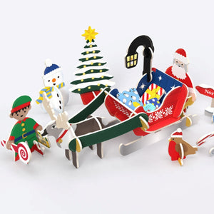Santa's midnight sleigh ride play set