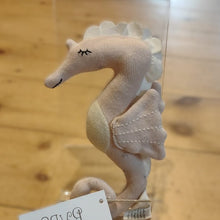 Load image into Gallery viewer, Knitted toy seahorse - pink