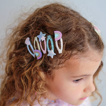 Load image into Gallery viewer, Rainbow mini hair clips
