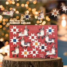 Load image into Gallery viewer, Reindeer & stars wooden garland