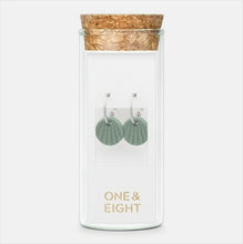 Load image into Gallery viewer, Porcelain scallop earrings - mint