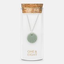 Load image into Gallery viewer, Porcelain scallop necklace - mint