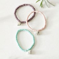 Load image into Gallery viewer, Silver heart earrings