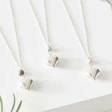 Load image into Gallery viewer, Silver heart pendants