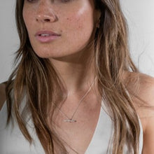 Load image into Gallery viewer, Silver willow necklace