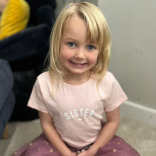 Load image into Gallery viewer, Sister cap-sleeved t-shirt - blush
