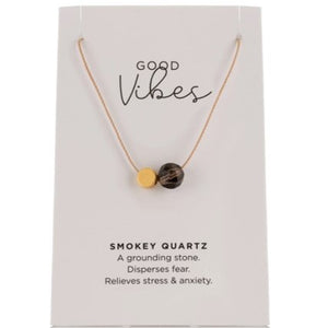 Smokey quartz necklace