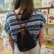 Load image into Gallery viewer, Leather triangular backpack - small