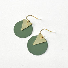 Load image into Gallery viewer, Coloured disc earrings - various colours