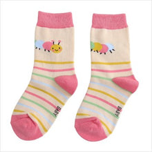 Load image into Gallery viewer, Caterpillar socks - cream
