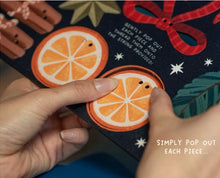 Load image into Gallery viewer, Spiced orange wooden garland