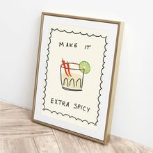 Load image into Gallery viewer, Make mine a spicy margarita (unframed)