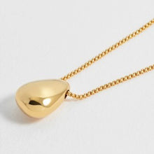 Load image into Gallery viewer, Teardrop pendant necklace - gold