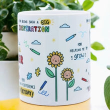 Load image into Gallery viewer, Thank you teacher mug