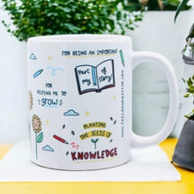 Load image into Gallery viewer, Thank you teacher mug