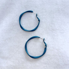 Load image into Gallery viewer, Twisty colourful hoop earrings - various colours