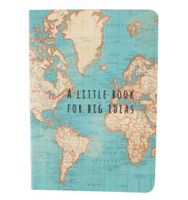 Load image into Gallery viewer, Vintage map big ideas pocket notebook