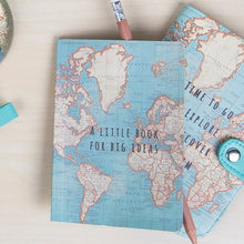Load image into Gallery viewer, Vintage map big ideas pocket notebook