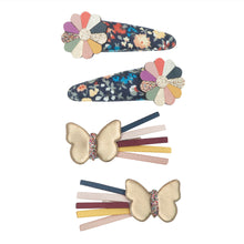 Load image into Gallery viewer, Winter ivy butterfly clips