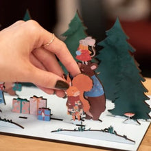 Load image into Gallery viewer, Winter woodland wooden advent calendar
