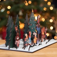 Load image into Gallery viewer, Winter woodland wooden advent calendar