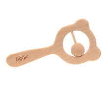 Load image into Gallery viewer, Wooden teether & rattle set