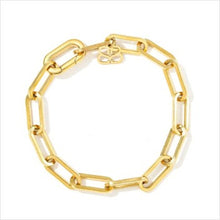 Load image into Gallery viewer, Xanthe gold chunky paperclip chain bracelet