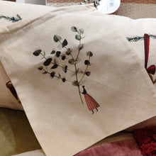 Load image into Gallery viewer, Drawstring bag - eucalyptus - small