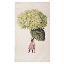 Load image into Gallery viewer, Tea towel - hydrangea Annabelle
