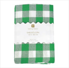 Load image into Gallery viewer, Gingham table cloth - green