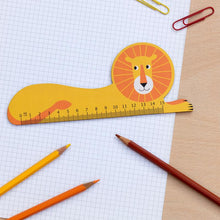 Load image into Gallery viewer, Wooden ruler - lion
