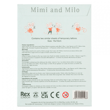 Load image into Gallery viewer, Temporary tattoos - Mimi & Milo