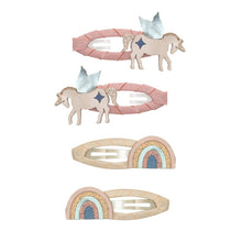 Load image into Gallery viewer, Winged unicorn & rainbow clic clacs
