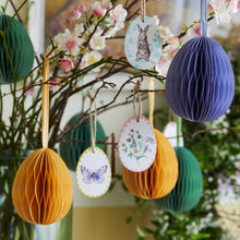 Load image into Gallery viewer, Hanging honeycomb egg decs - set of 3