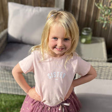 Load image into Gallery viewer, Sister cap-sleeved t-shirt - blush
