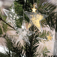 Load image into Gallery viewer, Xmas dec - glass stars