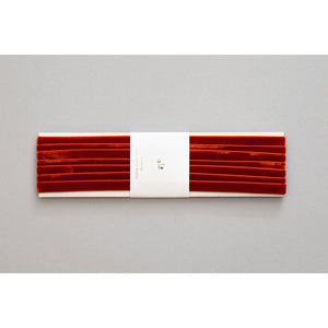 Swiss velvet ribbon reel - red earth