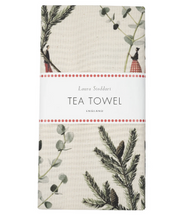 Load image into Gallery viewer, Spruce & eucalyptus Christmas tea towel